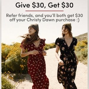NOT FOR SALE- Christy Dawn referral code, save $30